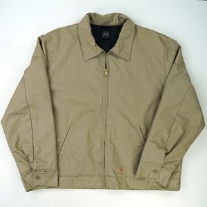 Dickies Khaki Work Eisenhower Farm Jacket Quilted